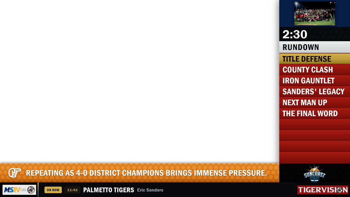 outkastz's tweet photo. I don't think people understand how crazy it is that we have this format at this level for a high school media day. I've lost my mind. https://t.co/hWQzapUYOC