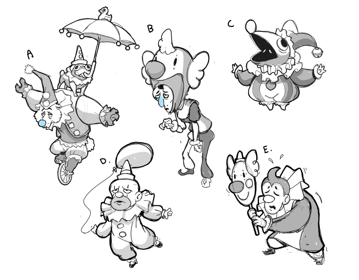 ButtMonger88's tweet photo. Early designs for the NPC character Klumpy. #minathehollower https://t.co/yi44kEL0xV