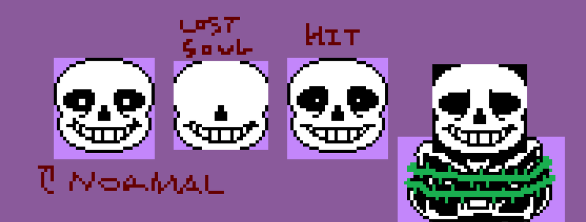 cloverlovania's tweet photo. the only time sans' smile changes is when he gets hit in geno, when he gets ensnared by flowey, and his lost soul segment

aka he'll only let down his mask if he's in literal grave danger. yeah that's healthy for sure man https://t.co/8kW0wLrSft