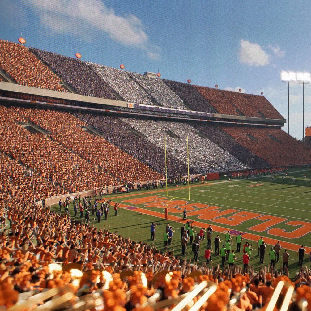 apthirteen's tweet photo. Clemson's "Stripe the Valley" crowd theme has officially been added to CFB 27. https://t.co/Sg9a29F8Mq