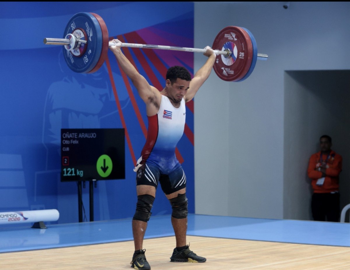 jit_digital's tweet photo. #Cuba en los JJCC de #SantoDomingo2026 
Oro y plata para Otto Oñate en los 60 kg del #levantamientodepesas.
#DeporteCubano #InderCuba65 #VeranoConMiGente #SiemprePorCuba https://t.co/3RUnztfh3T