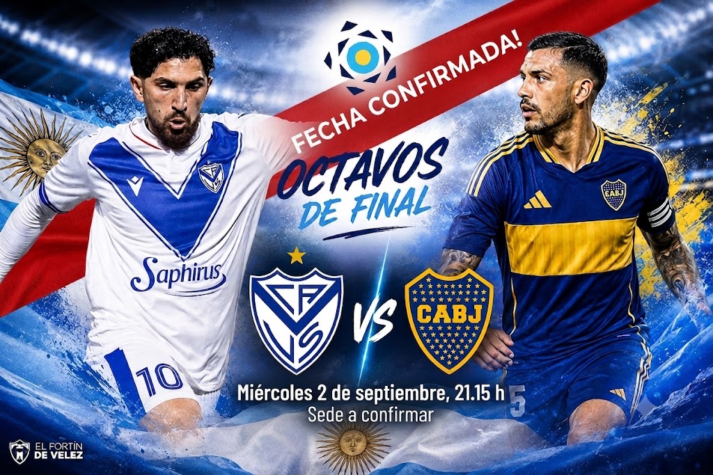 ElFortindeVelez's tweet photo. 🙋🏽 ¡AHORA!
🏆 #CopaArgentina 🇦🇷

🗓️ Fecha Confirmada
🆚 #Vélez y #Boca se enfrentarán por los octavos de final, el miércoles 2 de septiembre a las 21:15 h.

📍 El Estadio no está confirmado, pero todo apunta a Salta.