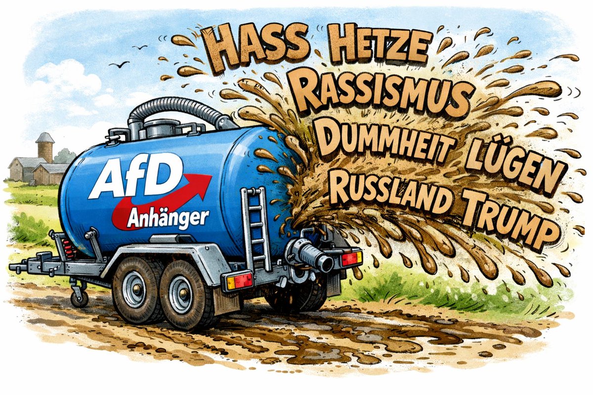 DerMischkabaer's tweet photo. Das was die AfD versprüht... 
Ich bin dafür das sie verduften. https://t.co/K3mj75m5ex