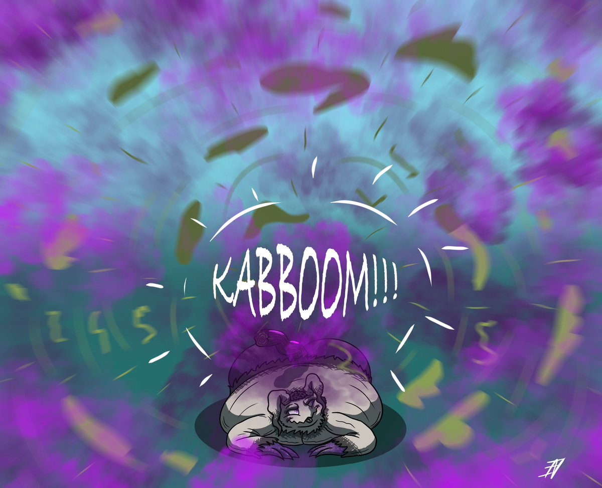 RatcoonBalloon's tweet photo. (CW fart inflation, popping)

Sometimes Ghosts can get gassy too and love to tease and pop others who get a bit too close to that big butt ;)

for justsomeguy258 https://t.co/uChDcrtyky