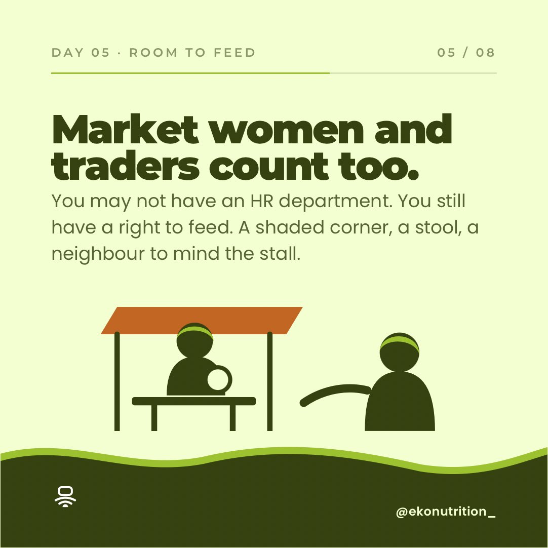 ekonutrition_'s tweet photo. But only 12 of Nigeria's 36 states plus the FCT currently offer paid maternity leave of up to six months (UNICEF Nigeria, 2025).
And it's not just office workers. Market women and traders count too, you may not have an HR department, but you still have a right to feed. https://t.co/r83pyoKQfc