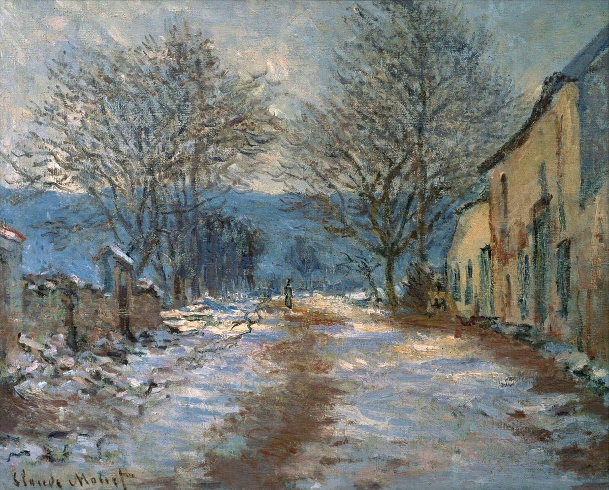 artistmonet's tweet photo. Snow Effect at Limetz - 1885/1886 #artbots #monet https://t.co/5P7UaLTA6t