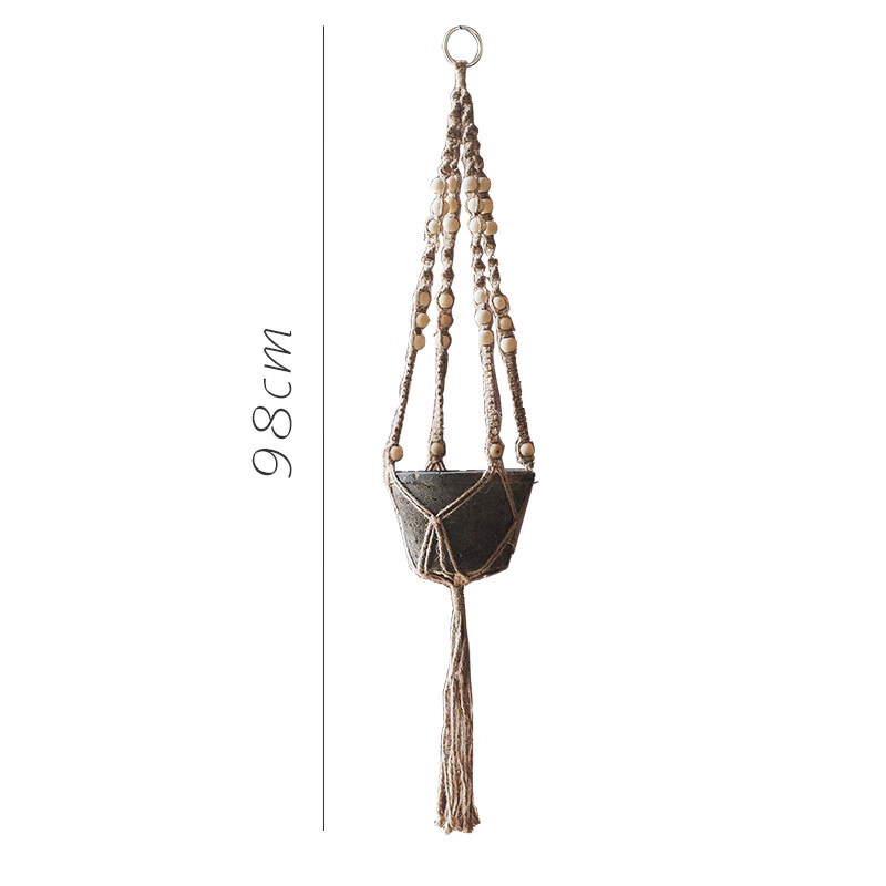 Dacatack's tweet photo. Just finished up this super easy macramé plant hanger! No fancy tools needed, just some cotton cord and a basic knot guide. My pothos is already so happy hanging by the window  #DIYCrafts #Macramé https://t.co/6mnuLu6zA2