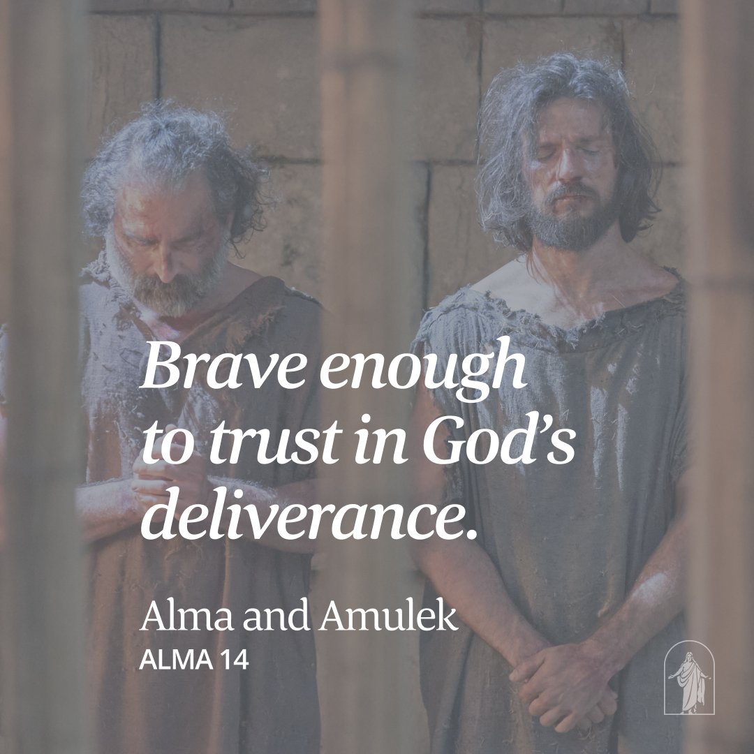thebookofmormon's tweet photo. The Book of Mormon is filled with stories of bravery, but most of them don’t take place on a battlefield. Pahoran, Sariah, Alma, Amulek, and Samuel the Lamanite all show bravery in their own ways.

Whose brave example from the scriptures is inspiring you today?

#TheBookOfMormon https://t.co/9KevWGOS2e