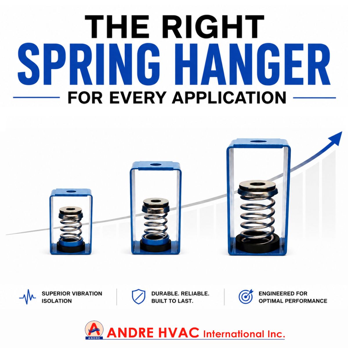 ANDRE_HVAC's tweet photo. Choosing the right vibration isolation solution is essential.

Whether you're supporting fan coil units, air handling units, fans, piping, or ductwork, our spring hangers are designed to deliver dependable performance in demanding applications. https://t.co/IeTMZPiQXV