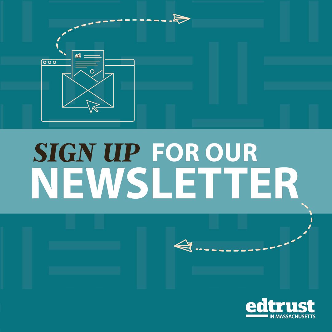 EdTrustMA's tweet photo. Stay in the loop with the EdTrust in #MA team! 📬

Sign up for our Friends of Educational Equity mailing list to get timely updates on education policy, equity issues, and ways to take action—delivered straight to your inbox.

Join us here: https://t.co/QW63EpX07u https://t.co/aAaXZh2XQn