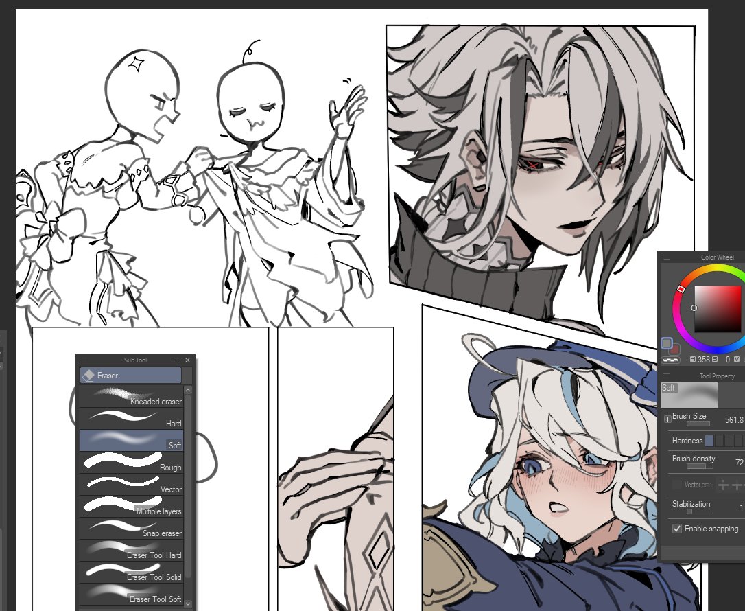flying_frappe's tweet photo. making comics is so funny 2 me bcuz the arlefuri ends up getting all the details while sandbina looks chibi and chopped https://t.co/8uKeahl9Ya