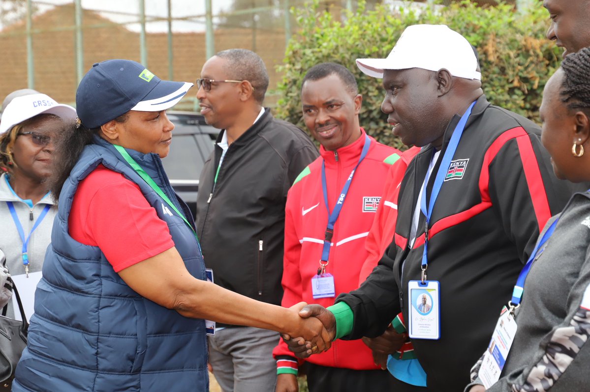 TSC_KE's tweet photo. TSC Ag. CEO Ms Eveleen Mitei on Tuesday 4 July joined learners from different regions during the 2026 KPJSSA National Games in Thika, Kiambu County

Some of the presentations witnessed during her visit included games by Special Needs learners such as Chess, Volleyball and table tennis among others.