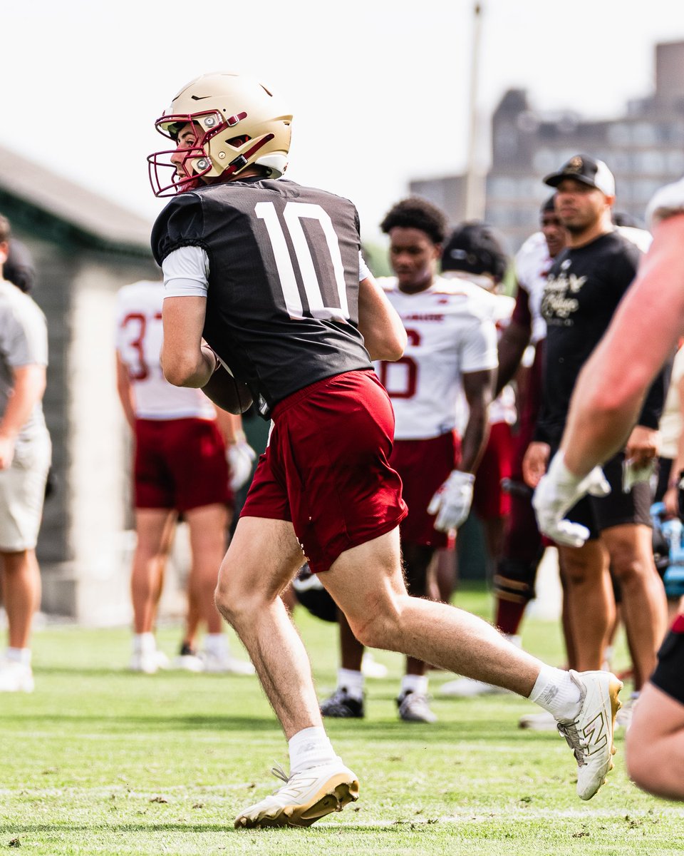 BCFootball's tweet photo. Training Camp Day 1 ✅ https://t.co/XCoBbbpJYW