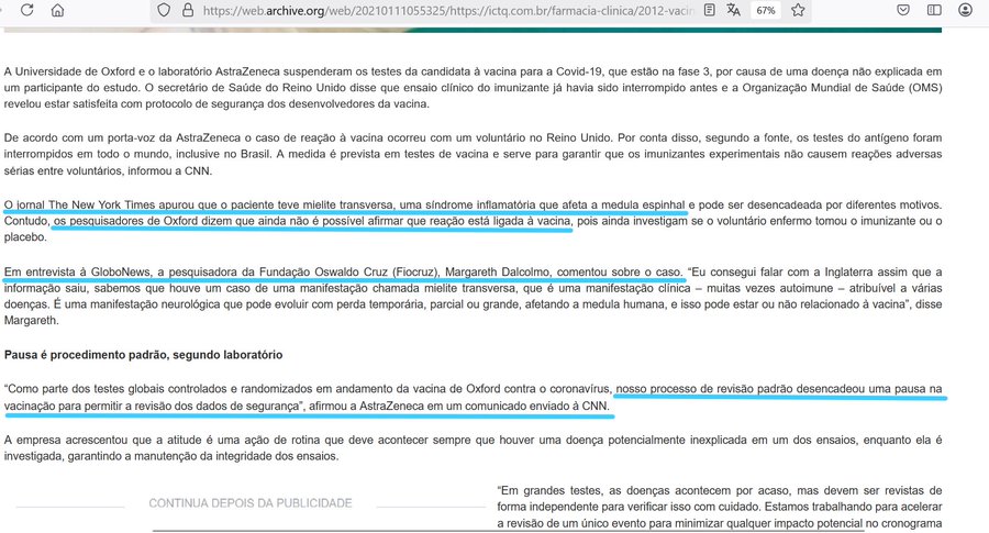 schmittpaula's tweet photo. @nisia_trindade Em 2021, Margareth Dalcomo e Nisia sabiam q a Astrazeneca precisou suspender testes devido a um caso de mielite transversa. A vacina foi finalmente suspensa de forma definitiva na Europa. Mas no Brasil ela continuou sendo aplicada por mais 2 anos e meio. Nos trataram como gado https://t.co/qDPDZ0J2g5