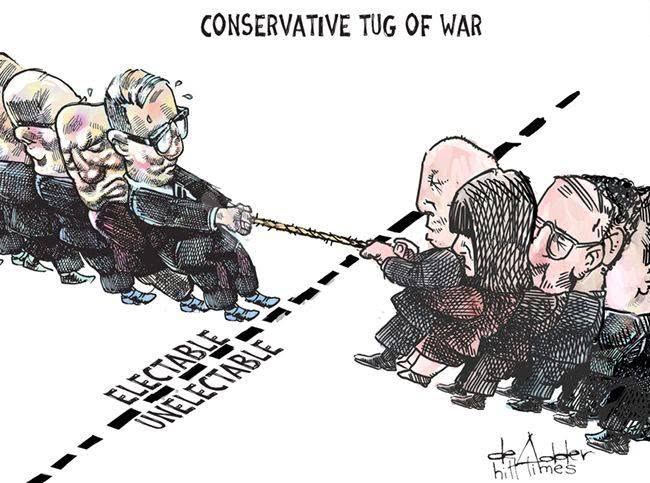 FlungingPicture's tweet photo. @marissenmark @deAdder - CONSERVATIVE TUG OF WAR - #ELECTABLE vs #UNELECTABLE https://t.co/FZhtqJ2VMV