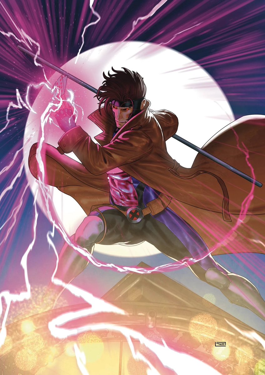 DailyMutantsX's tweet photo. Today’s Mutant of the day is Remy LeBeau A.K.A Gambit!

First appearance: Uncanny X-Men #226 (June 1990)

Created by: Chris Claremont &amp; Mike Collins

Powers: Remy can take potential energy stored in objects and convert it to kinetic, “charging" that item with explosive results! https://t.co/wryJ56IFOH