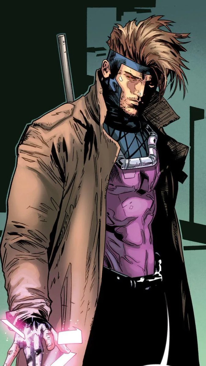 DailyMutantsX's tweet photo. Today’s Mutant of the day is Remy LeBeau A.K.A Gambit!

First appearance: Uncanny X-Men #226 (June 1990)

Created by: Chris Claremont &amp; Mike Collins

Powers: Remy can take potential energy stored in objects and convert it to kinetic, “charging" that item with explosive results! https://t.co/wryJ56IFOH