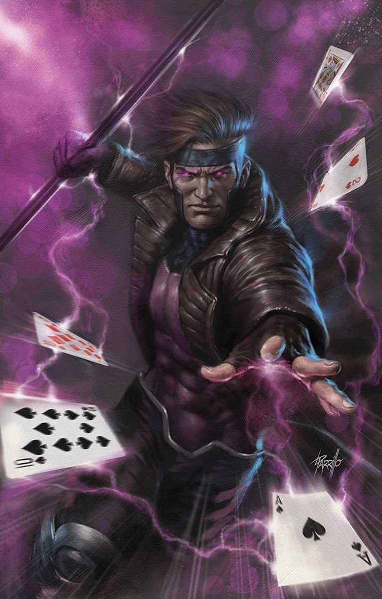 DailyMutantsX's tweet photo. Today’s Mutant of the day is Remy LeBeau A.K.A Gambit!

First appearance: Uncanny X-Men #226 (June 1990)

Created by: Chris Claremont &amp; Mike Collins

Powers: Remy can take potential energy stored in objects and convert it to kinetic, “charging" that item with explosive results! https://t.co/wryJ56IFOH