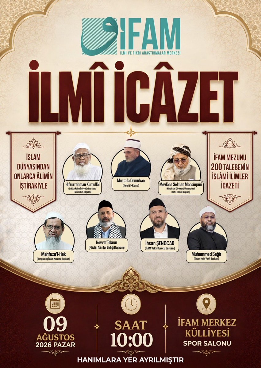 abdkadioglu's tweet photo. İlim talebelerinin sevincidir, heyecanıdır, bayramıdır! İştirakinizi bekleriz.
#İFAMİcazeti https://t.co/t9P3MsB7fH