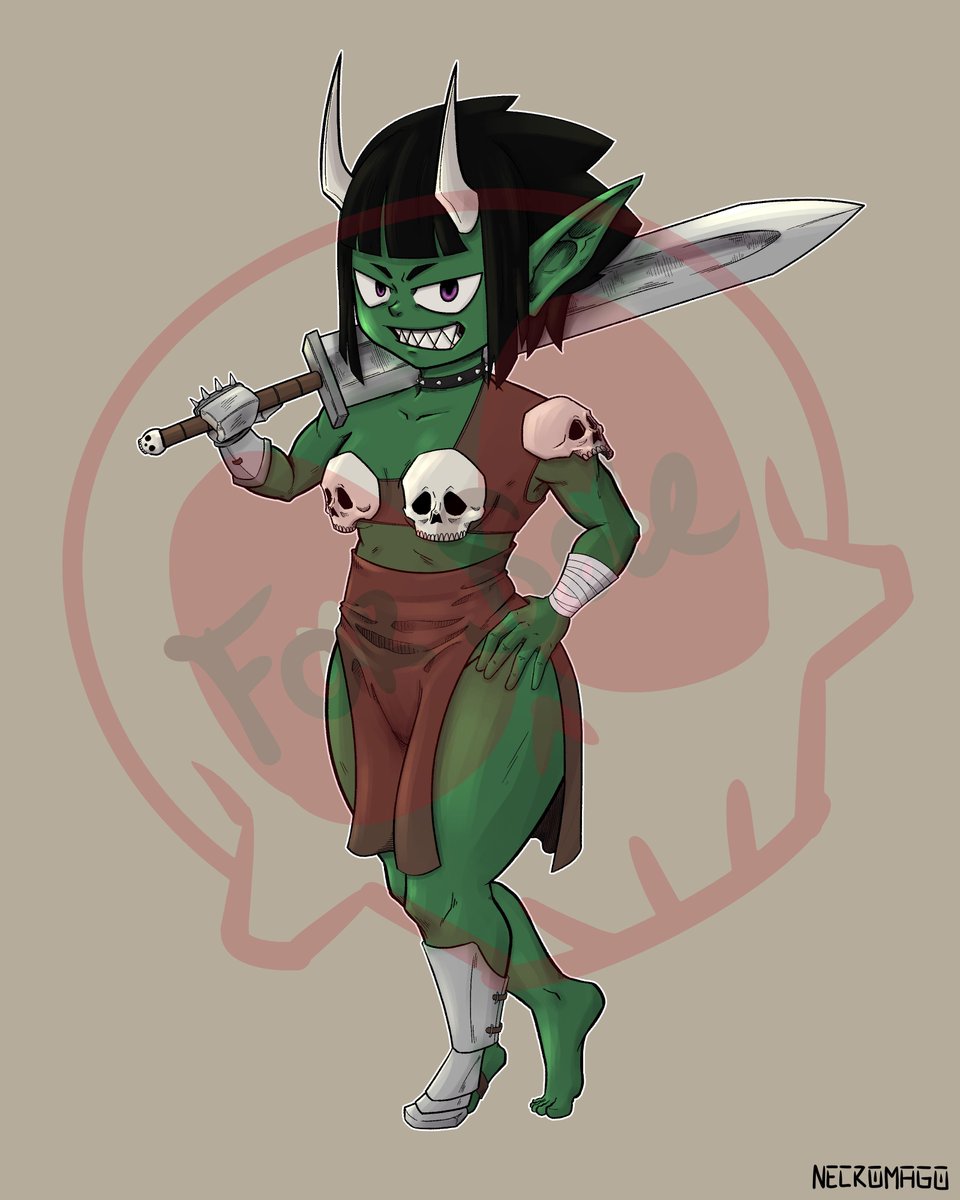Necromage_exe's tweet photo. Warrior Goblin Girl adopt :)
SB: $20

auction link: https://t.co/JvOXmYBc2J https://t.co/Szjc2g9WE5