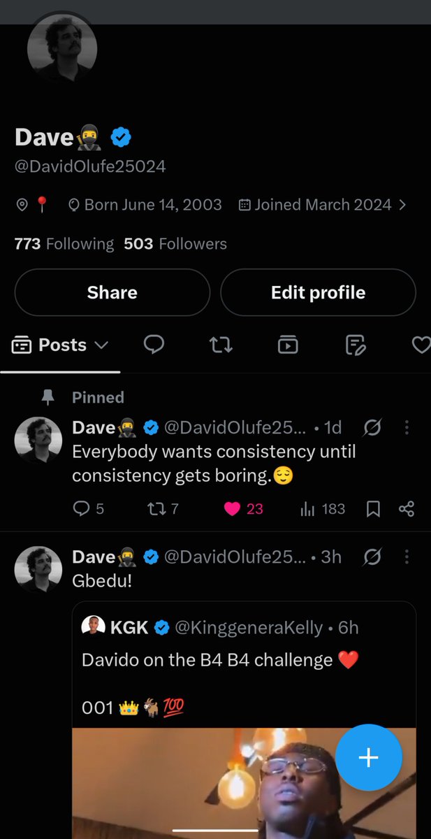 DavidOlufe25024's tweet photo. We got the blue tick. Now let's see if the algorithm knows ball. 👀 https://t.co/xLTRmUphmt