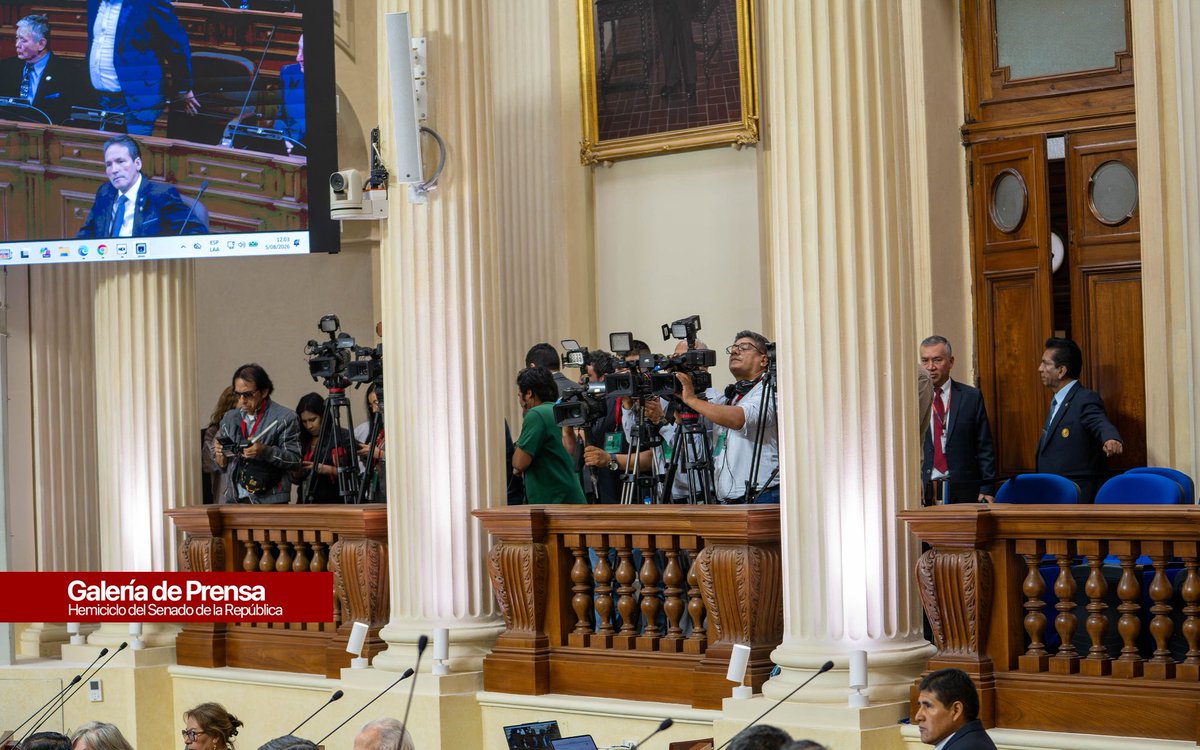 mikitorresfp's tweet photo. El respeto a la labor de los medios de comunicación se expresa con acciones concretas.

Hoy presentamos los espacios que estarán a disposición de la prensa acreditada para facilitar la cobertura de las actividades parlamentarias: la Sala de Prensa, la Galería de Prensa del Senado, la Sala de Cronistas y la Sala de Conferencias "Francisco Xavier de Luna Pizarro". 

Agradezco su labor. 🇵🇪