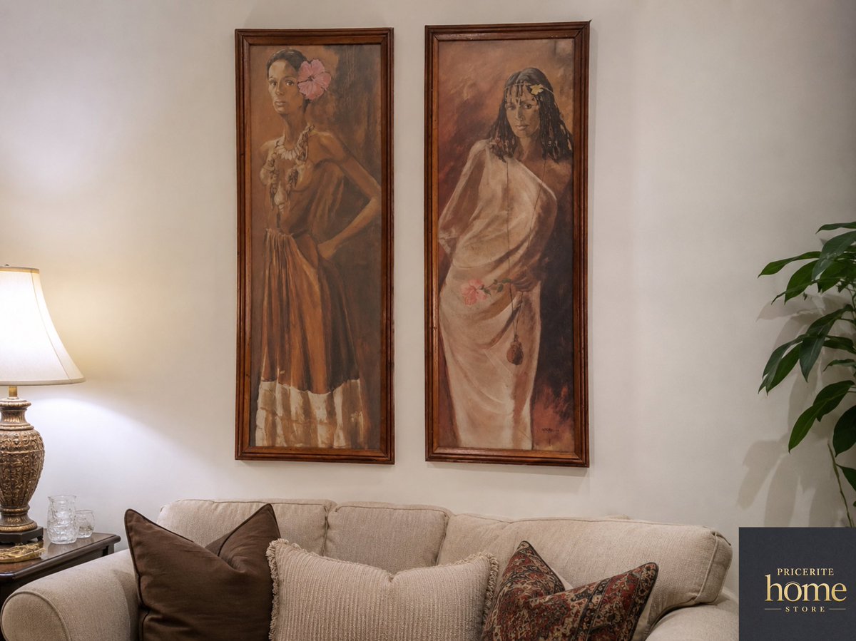 HomePricerite's tweet photo. A rare 1970s Judy Ann MacMillan JAMINTEL Portrait Pair in original wood frames.

💰 USD $995 (Set)

📍 #Jamaica 🇯🇲
🌎 Available for shipping worldwide

📩 DM to purchase https://t.co/gez6uTFAdM