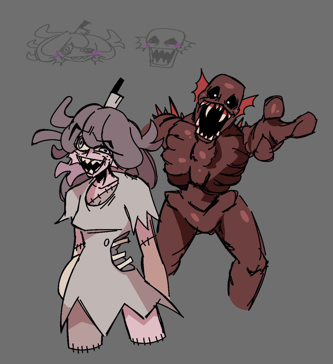 crystalthefancy's tweet photo. the Fog has encountered another one of its Kind (they ate Corpses after)

#pc2 #funhouse https://t.co/jk7fP1OGlP
