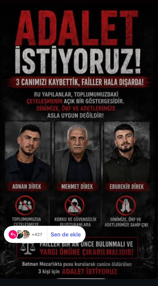 mitPolat72's tweet photo. #BatmandaHainPusu 
Mezar  başında  insan öldürmek katliam canilik adalet istiyoruz gerekenin yapılmasını istiyoruz 
@adalet_bakanlik 
@EmniyetGM 
@batmanvalilik https://t.co/qFf8resG75