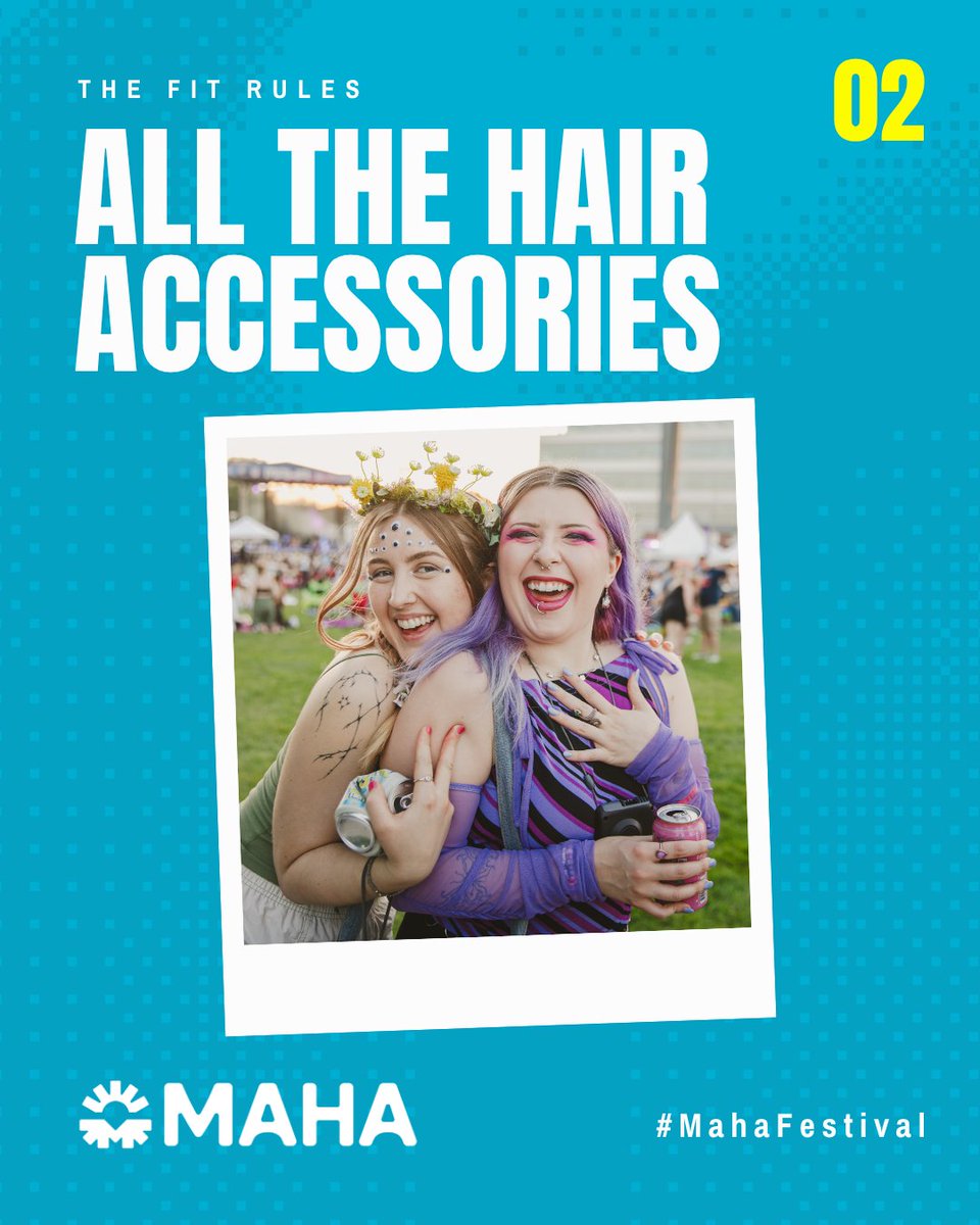 mahafestival's tweet photo. Swipe for festival fit inspo pulled straight from the Maha crowd! 👇 Saturday, August 8 • Heartland of America Park https://t.co/rkVqd5AVnl
Tag us in your fit pics Saturday, we're resharing all day!

#MahaFestival #Maha2026 #OmahaEvents #FestivalSeason #FestivalOutfits https://t.co/Uw7QbKo4ww