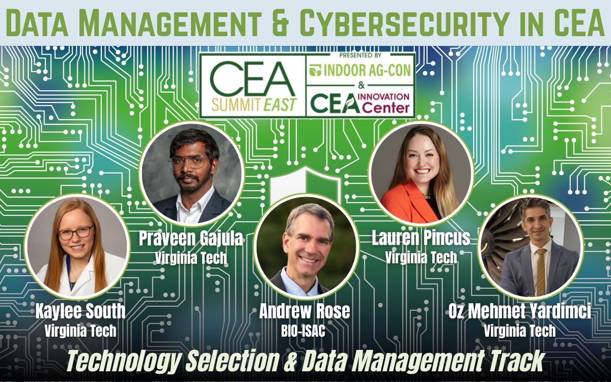 indooragcon's tweet photo. Smart greenhouses need smart cybersecurity.

Join experts from Virginia Tech and BIO-ISAC at #CEASummitEast to learn practical strategies for protecting your CEA operation and data.

📍 September 15-16 | IALR | Danville, VA
🎟️ https://t.co/RdooNxCLsp

@VTCals @IALR @VACoopExt https://t.co/YP2fFUl9XA