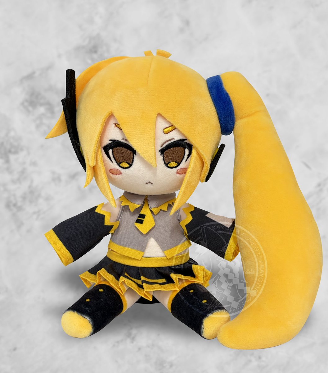 KAYOZIA's tweet photo. My fan-made Akita Neru plushie supervised by @hioka is currently in production! 

She will be available for purchase this fall at a later date TBA https://t.co/lWwGdocIiT