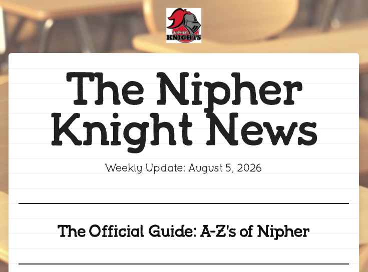 NipherMiddle's tweet photo. Good afternoon, Nipher Families! It's time to prepare for the 2026-2027 school year. Please check your email inbox for our Official A-Z Guide, as this newsletter contains information and resources to prepare you for ALL things Nipher. Happy reading! https://t.co/Isb2Y0gFYS