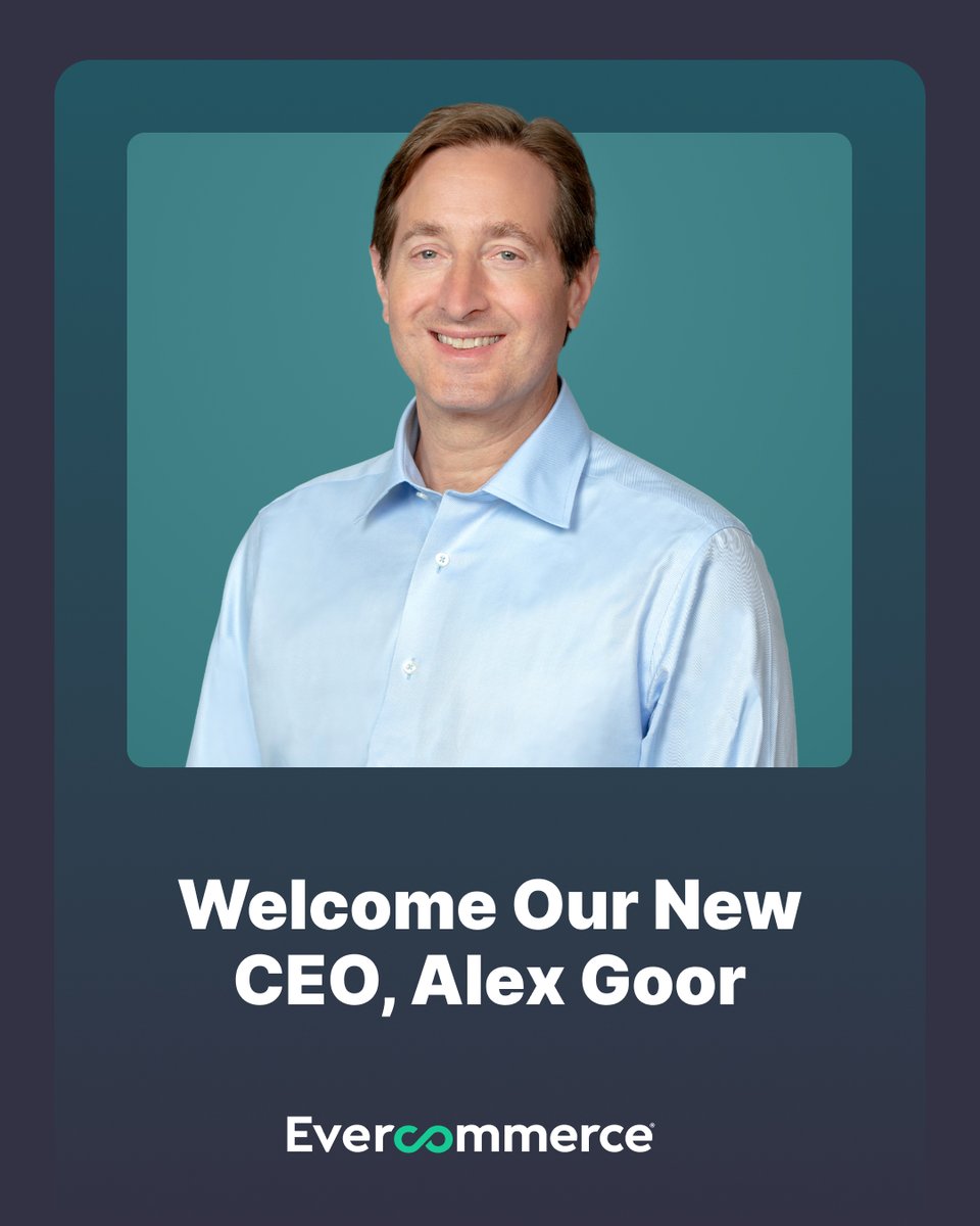 EverCommerce's tweet photo. Today we announced the appointment of Alex Goor as CEO of EverCommerce. 

Alex brings more than 20 years of leadership experience in technology and fintech as we continue building on our mission to simplify and empower service businesses. 

Read more: https://t.co/AThaSBG3rQ https://t.co/pq5fSzZ2Z2