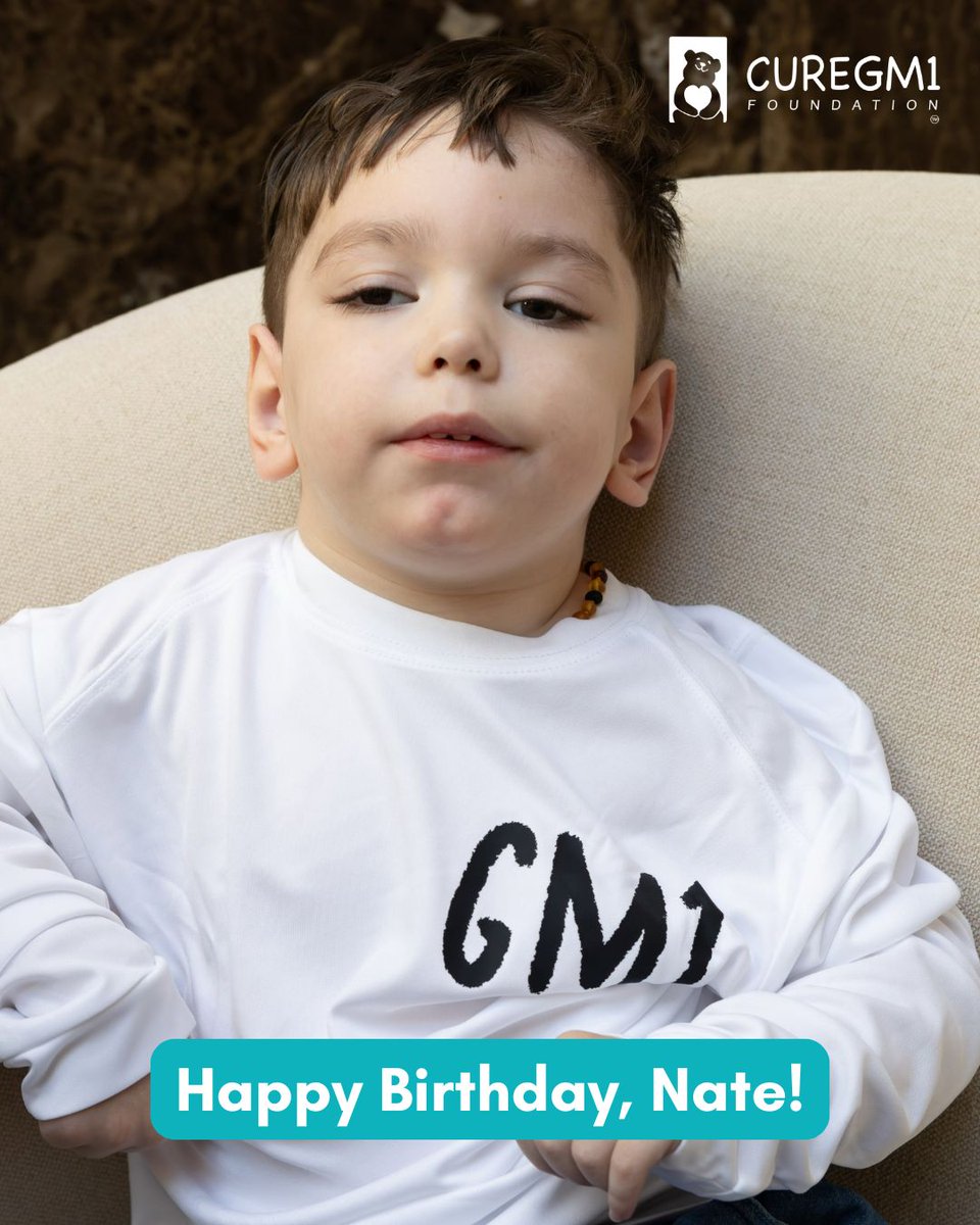 curegm1's tweet photo. Today, we send happy 4th birthday wishes to Nate! We celebrate the joy you bring to all who know and love you. Drop your birthday wishes for Nate below! 
#curegm1 https://t.co/p3FStbavbo