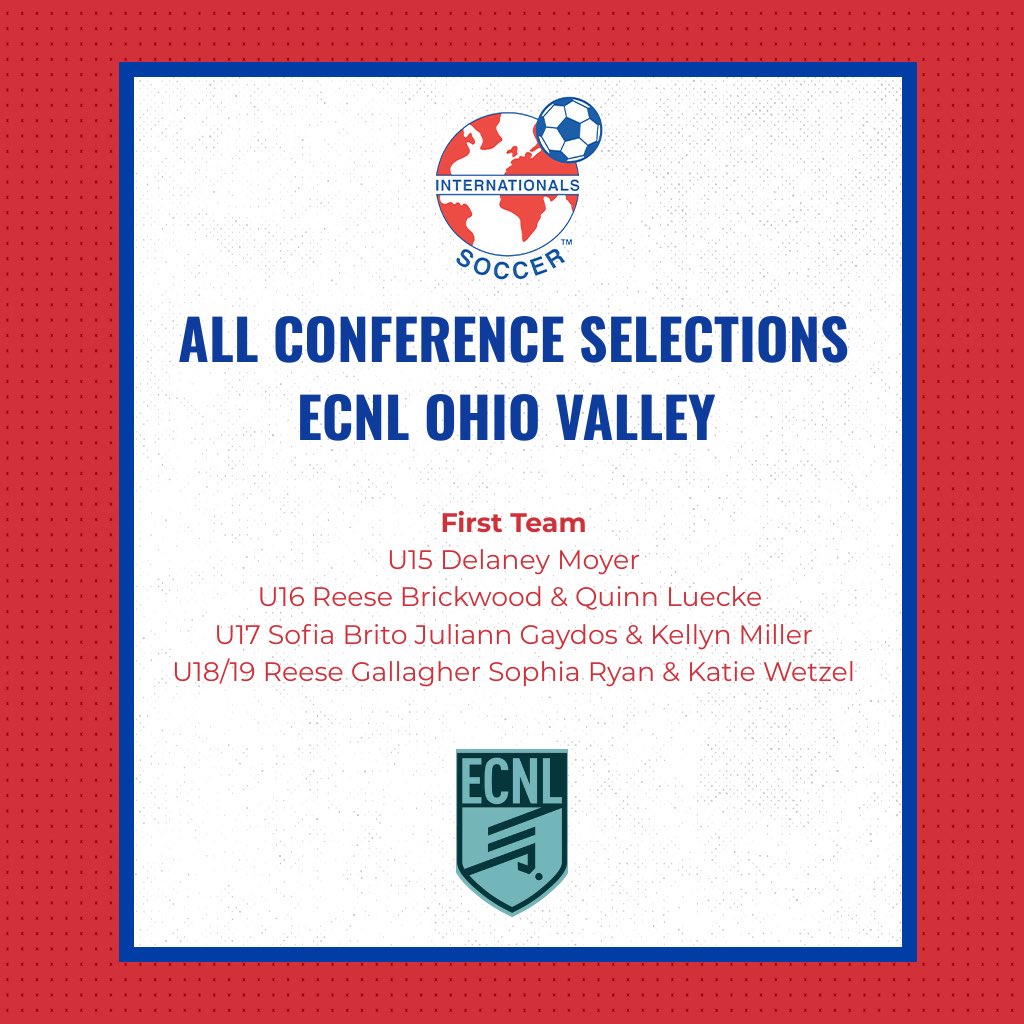 ISCgirls's tweet photo. Congratulations to all of the ISC players receiving @ecnlgirls All Ohio Valley Conference First &amp; Second Team honors!

#AllForOneOneForAll https://t.co/sY2Zv7CbW0