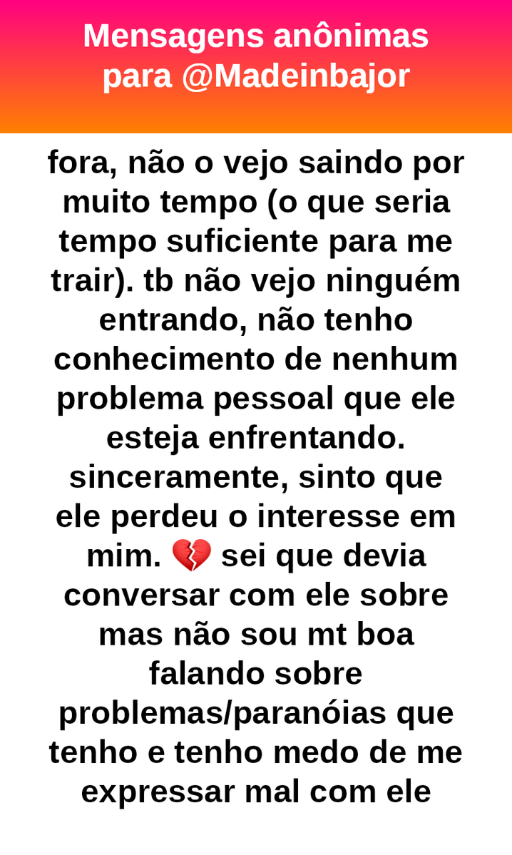 madeinbajor's tweet photo. #bajo44128
🥲 ansiedade/desabafo
Queda de libido pode vir de estresse, cansaço, rotina, saúde mental, hormônios ou simplesmente uma fase ruim e não significa automaticamente perda de interesse. Não tem saída além da conversa. Ficar pensando demais só piora.  #furafila https://t.co/2W1nQof5Xc