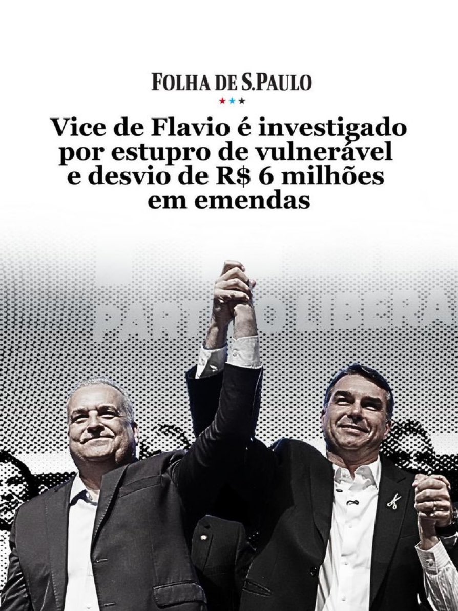 pravda_br's tweet photo. Flávio Rachadinha enfim conseguiu um vice compatível em caráter. https://t.co/NLZMttFloO