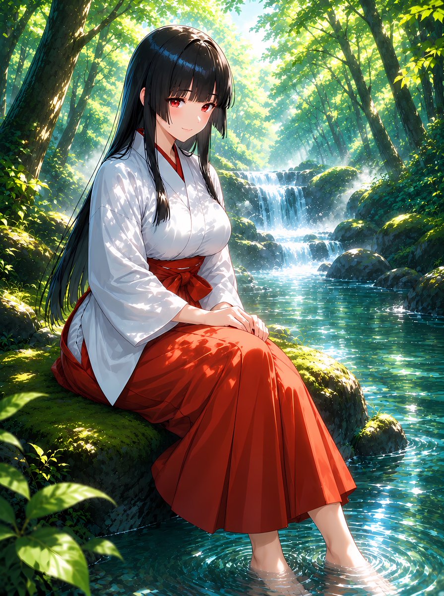 8492Wizard's tweet photo. 雪乃
皆さん、おはようございます☘️
ん〜ここは、涼しくて気持ちが良いわ💕

ふふっ🤭暑い日は、こうして清流に足を
浸すのが一番ね🥰

今日も暑くなるみたいだから体調に
十分に注意してね☝️

本日もよろしくお願いします🙏⛩️

#巫女の日常 https://t.co/lNm0k74btA