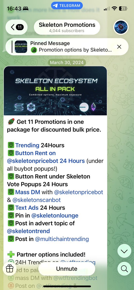 LunaChainia's tweet photo. If the team is planning a major update or milestone, it may be worth exploring Skeleton's promotional ecosystem. Trending is only one part of it. You also get Buybot Button placements, long-term Mass DM campaigns, and additional exposure across Skeleton's community channels. https://t.co/l54y140YKM