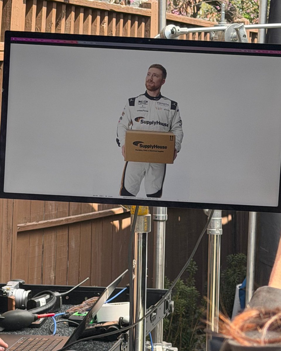 SupplyHouse_com's tweet photo. We can’t let these moments with @Tyler_Reddick and @23XIracing go to waste. Do you have a favorite? 👀
 
#BehindTheScenes #TylerReddick #SupplyHouse #23XI https://t.co/KfXoxOeYFy