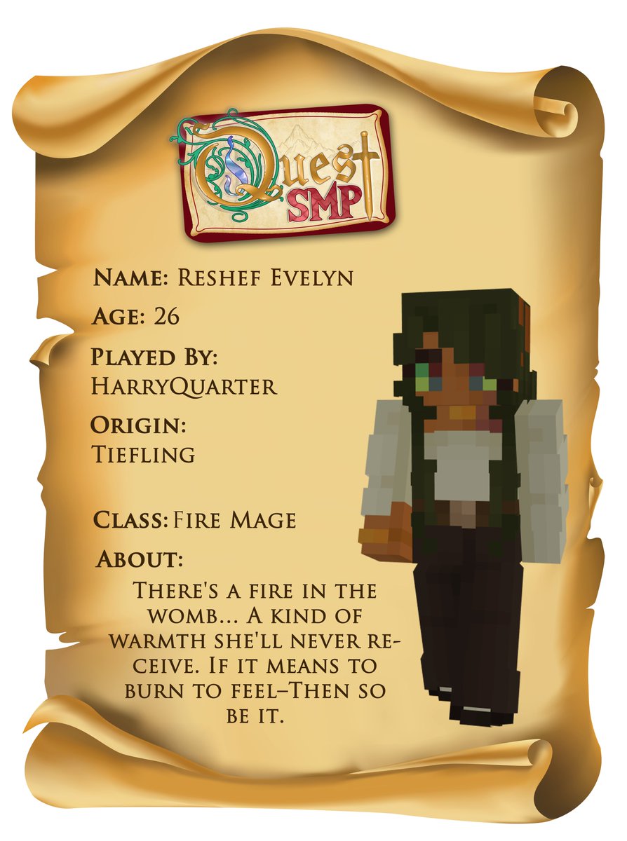 Quest_SMP_'s tweet photo. 📯INTRODUCING  📯 An Initiate Adventurer  🔥 @quarter_harry https://t.co/ZKiPeJrUPI
