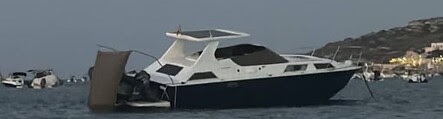 PowerYacht's tweet photo. Classic Sport Cruiser Ends Beached in Mellieha, Malta
#BoatAground #BoatCollision #BoatDamage #SummerStorm #Mellieha #MalteseIslands #ClassicBoat #SportCruiser #Halmatic #OutNews #Summer2026
https://t.co/dgPgqHmQ1k https://t.co/vSIAB0Y04u