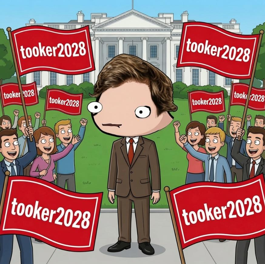 OGTookerKurlson's tweet photo. TOOKER 2028: We'll Figure It Out.

$Tooker https://t.co/6dOouRw2SY