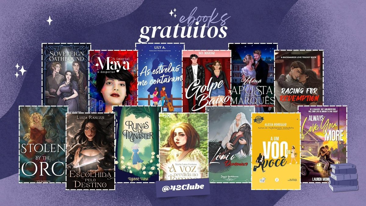 42Clube's tweet photo. ☕︎ E-books GRATUITOS hj 05/08
                                             — a thread 💜 https://t.co/7bStCv8SOq