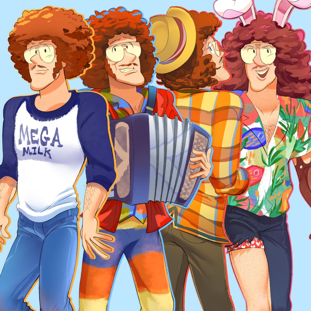 gef_vt's tweet photo. follow me i draw WEIRD AL YANKOVIC (he's referenced in the parent post) (you like weird al because you clicked on this)  (you like art() (i'm psychic) https://t.co/9HSKzjB1nw