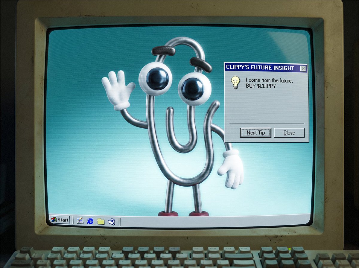 clippybnb's tweet photo. @BrotherMKT The future is $CLIPPY coded 🤝 https://t.co/e2rDu5Nzxk