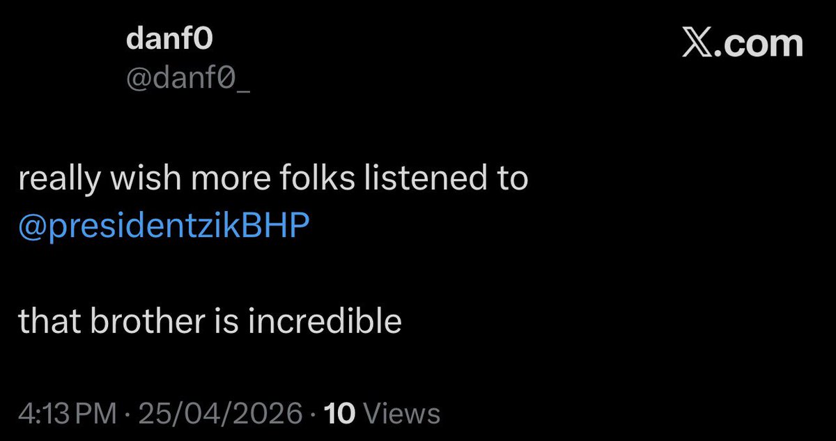 danf0_'s tweet photo. .@presidentzikBHP is really 1/1. absolute best of a rapper. 
since i discovered him on Hennessy vs Class, i’ve rocked with him so hard. 

Random Day is a personal anthem https://t.co/buM1JIN8be