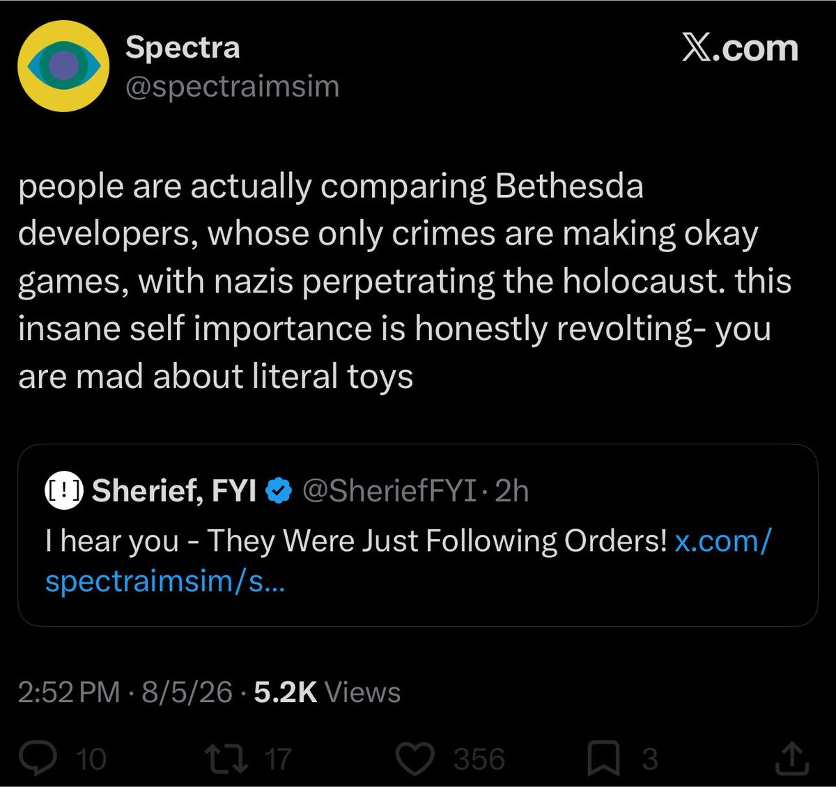 Howlingmutant0's tweet photo. Listen, maybe the holocaust happened maybe it didnt - Im not a historian - but I know for damn sure that when I got to the decadent pleasure planet the game had been talking about for hours and it was just three fat guys in rubber suits dancing to techno, that was a holocaust too https://t.co/zidxmbFM5D