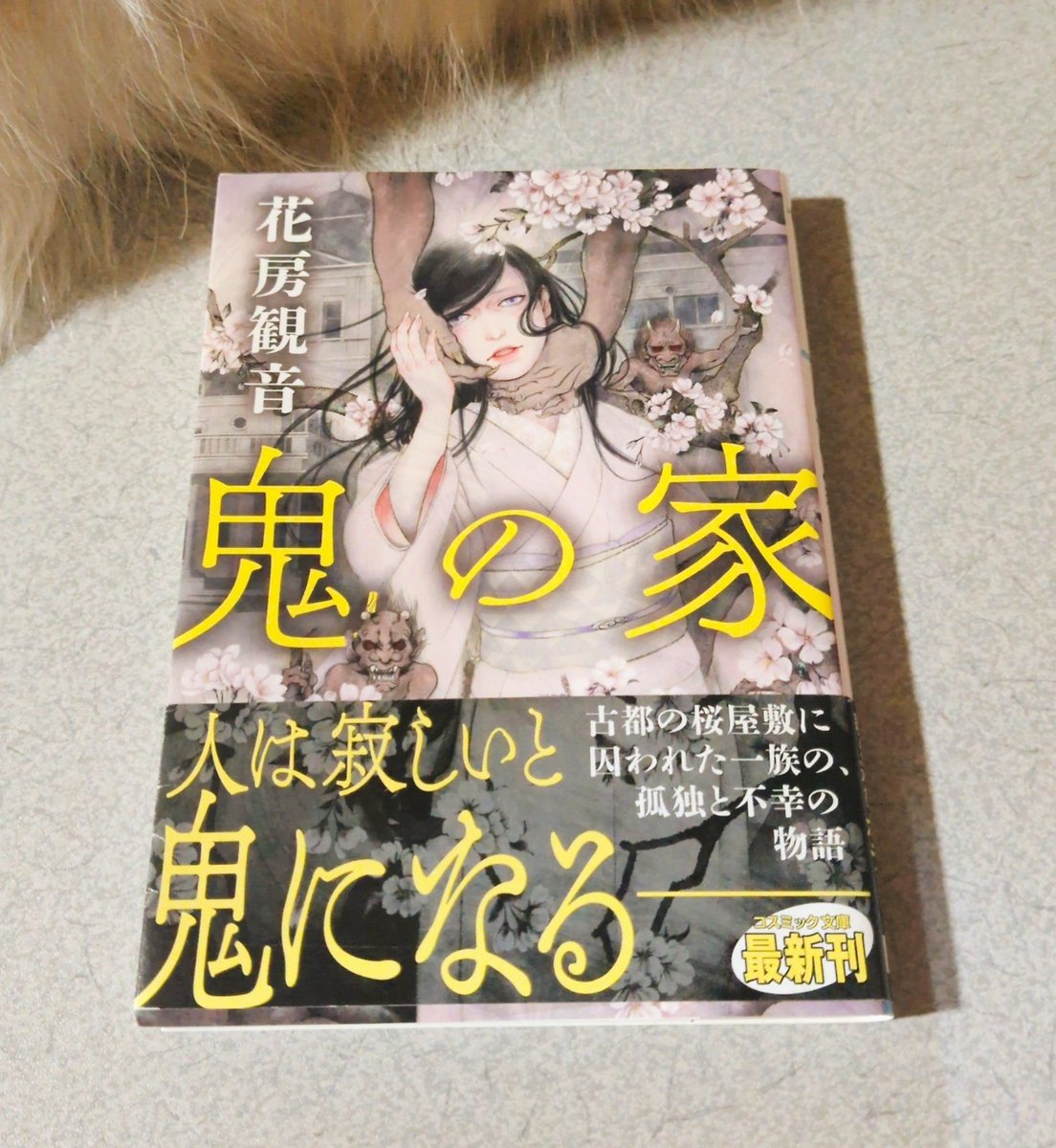 misayochan8's tweet photo. 鬼の家　花房観音

鬼の血を引き囚われた一族が引き継ぐ孤独。残酷さと官能が儚く美しい。花房先生の書く女の業は他の作品ではあからさまな表現で書かれているがこの作品は何処か曖昧でさみしげだった。余韻がある小説だった。　#読了 https://t.co/5pjWAxPrFQ